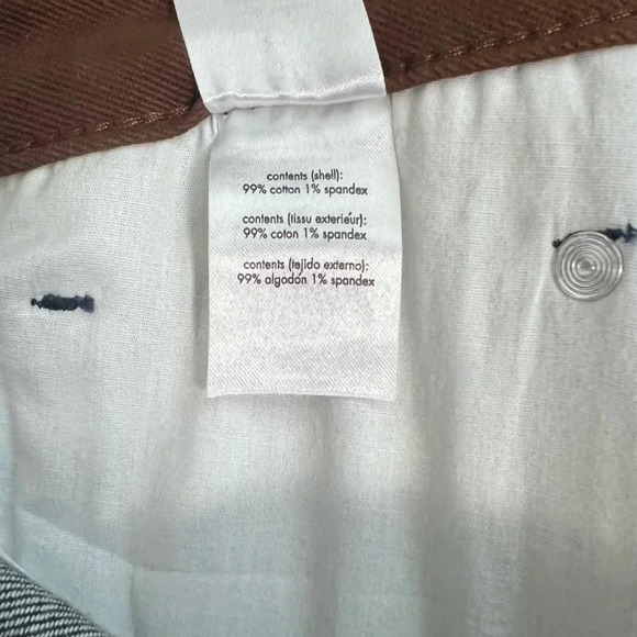 WeWoreWhat Icon Straight Leg Jean Size 31 Blue Denim with Brown Accent Pockets - Picture 9 of 11